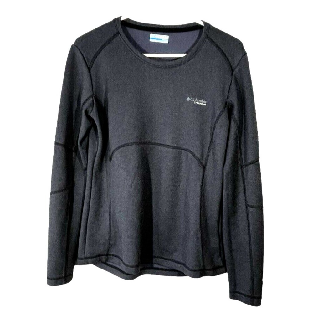 Columbia Titanium Women's Long Sleeve Athleisure Shirt Omni Wick Gray Size M